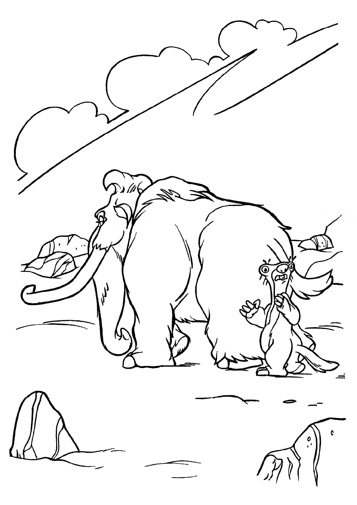 Coloring page: Ice Age (Animation Movies) #71619 - Free Printable Coloring Pages