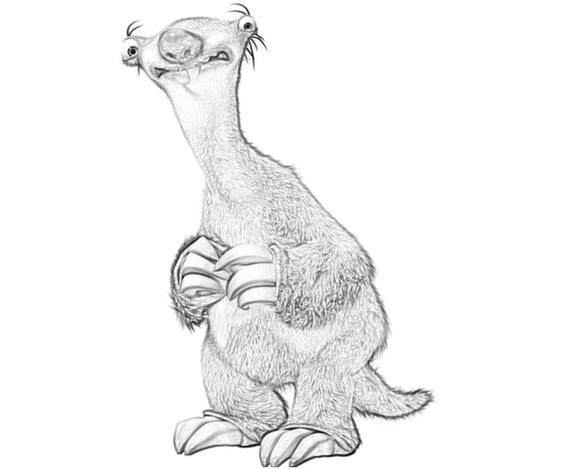 Drawing Ice Age #71620 (Animation Movies) - Printable coloring pages.