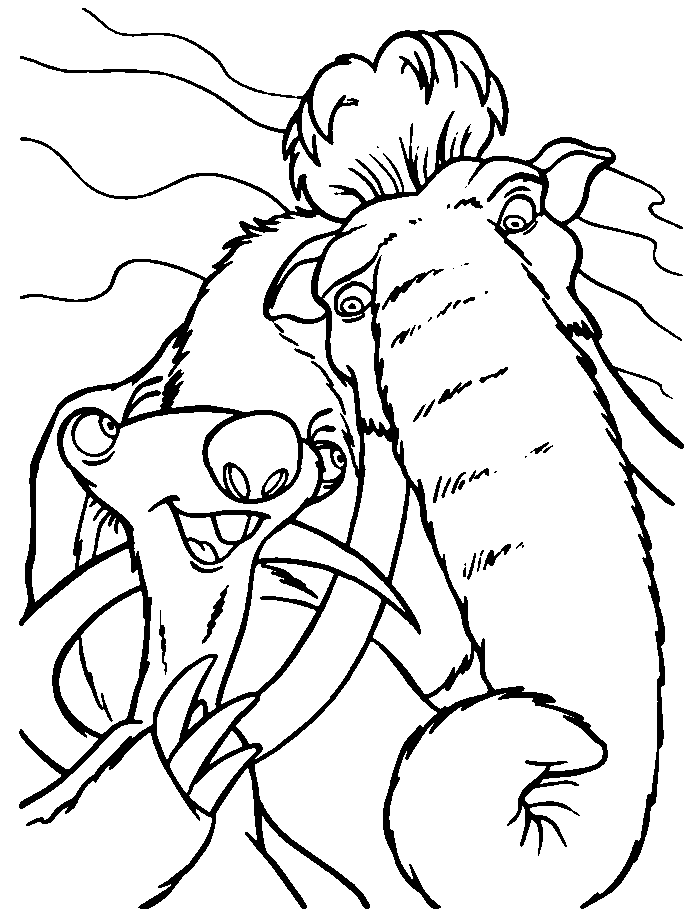 Coloring page: Ice Age (Animation Movies) #71626 - Free Printable Coloring Pages