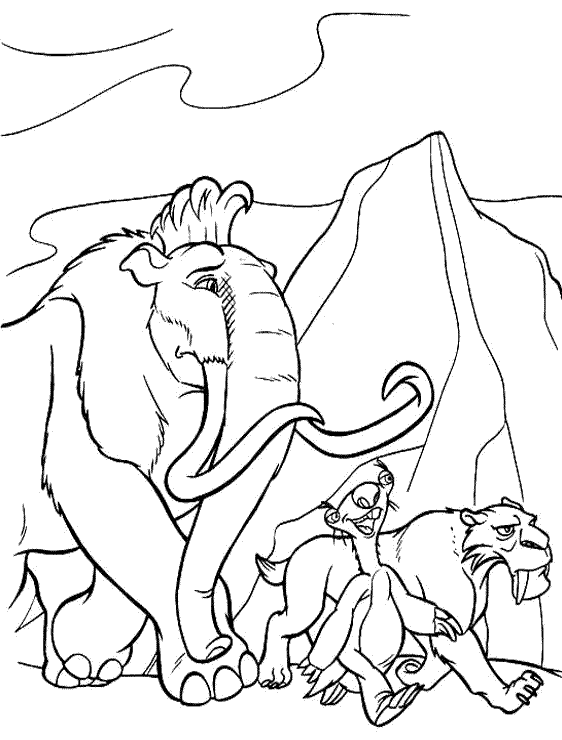 Coloring page: Ice Age (Animation Movies) #71629 - Free Printable Coloring Pages