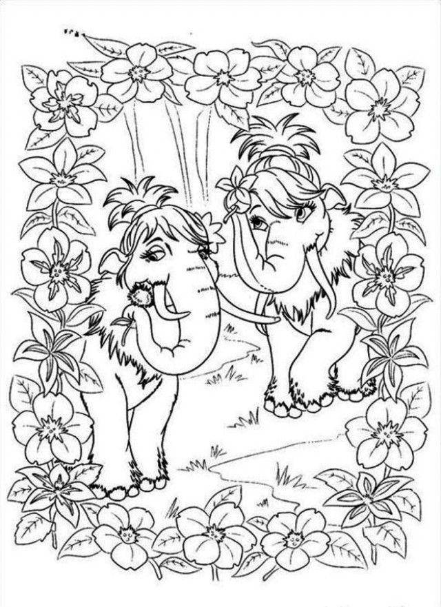 ice age 71658 animation movies  printable coloring pages