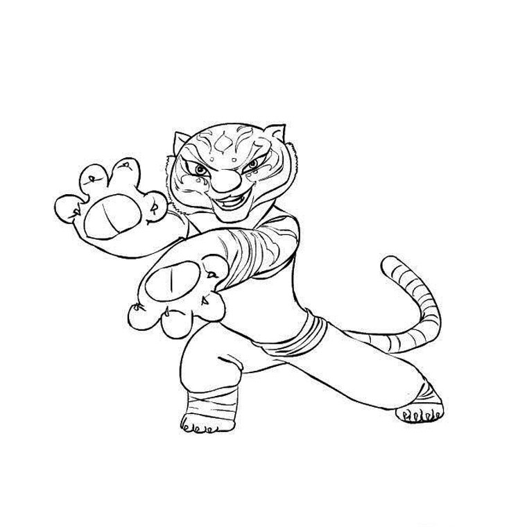 Coloring page: Kung Fu Panda (Animation Movies) #73312 - Free Printable Coloring Pages