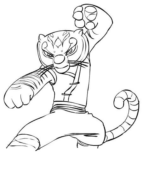 Coloring page: Kung Fu Panda (Animation Movies) #73317 - Free Printable Coloring Pages