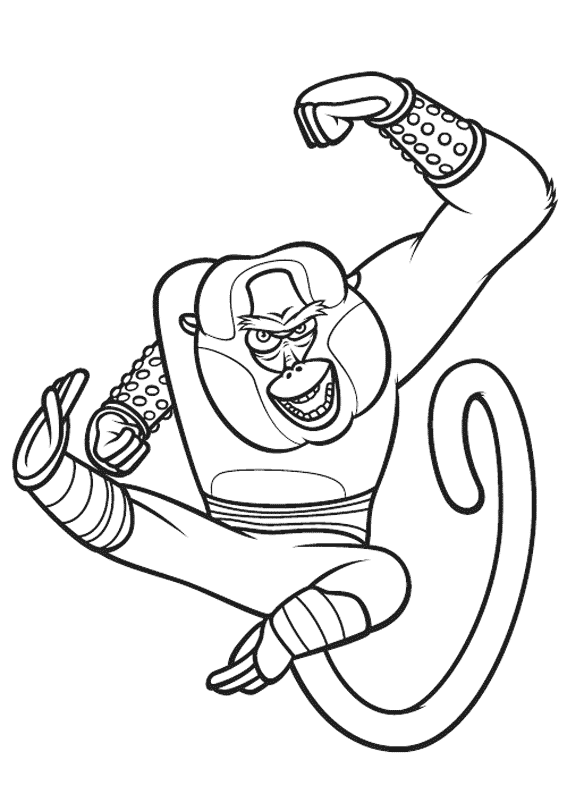 Coloring page: Kung Fu Panda (Animation Movies) #73319 - Free Printable Coloring Pages