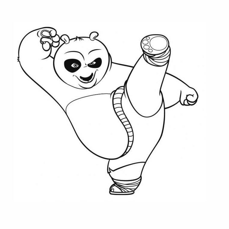 Coloring page: Kung Fu Panda (Animation Movies) #73323 - Free Printable Coloring Pages