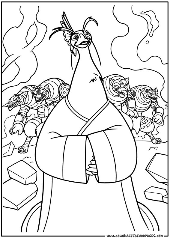 Coloring page: Kung Fu Panda (Animation Movies) #73330 - Free Printable Coloring Pages