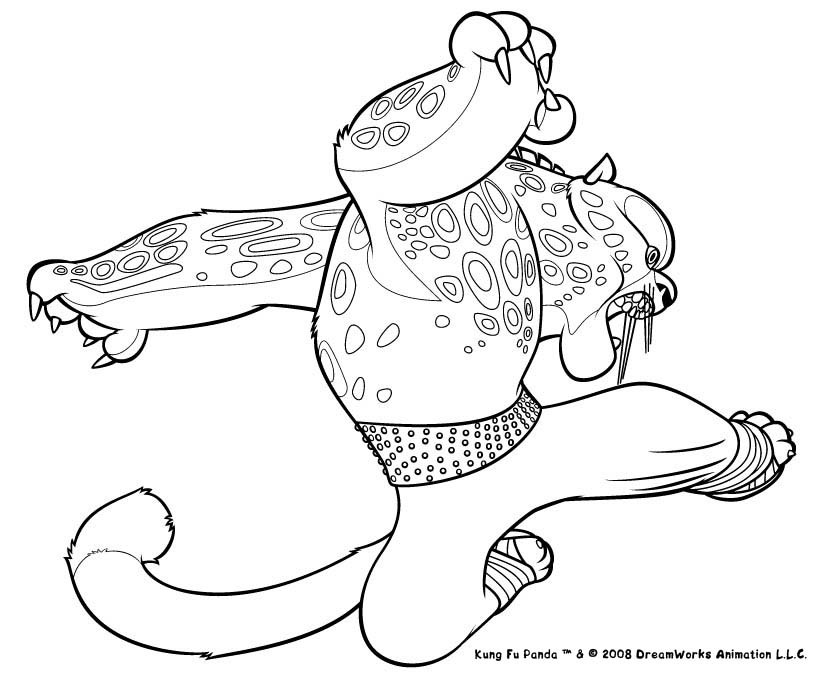 Coloring page: Kung Fu Panda (Animation Movies) #73335 - Free Printable Coloring Pages