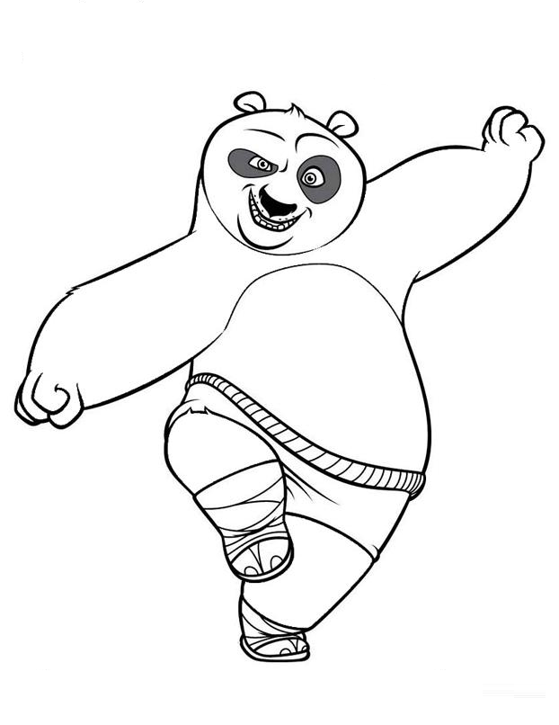 Coloring page: Kung Fu Panda (Animation Movies) #73339 - Free Printable Coloring Pages