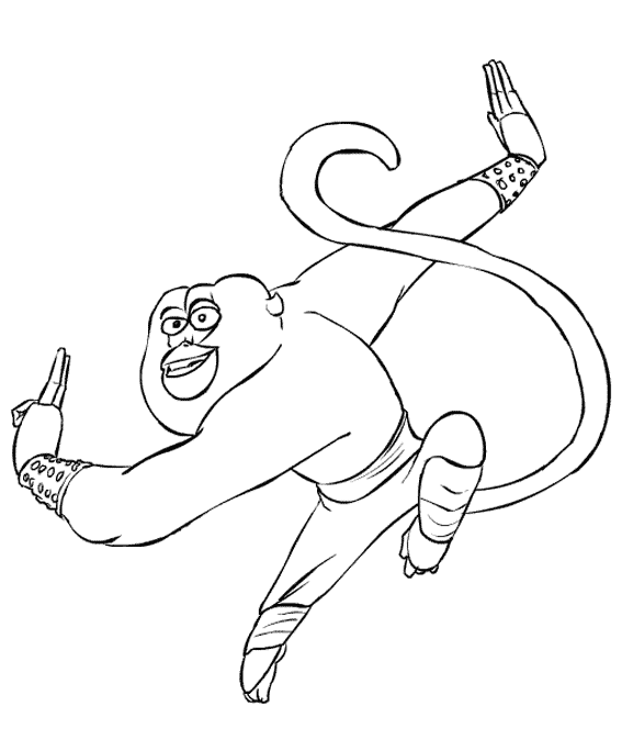 Coloring page: Kung Fu Panda (Animation Movies) #73348 - Free Printable Coloring Pages