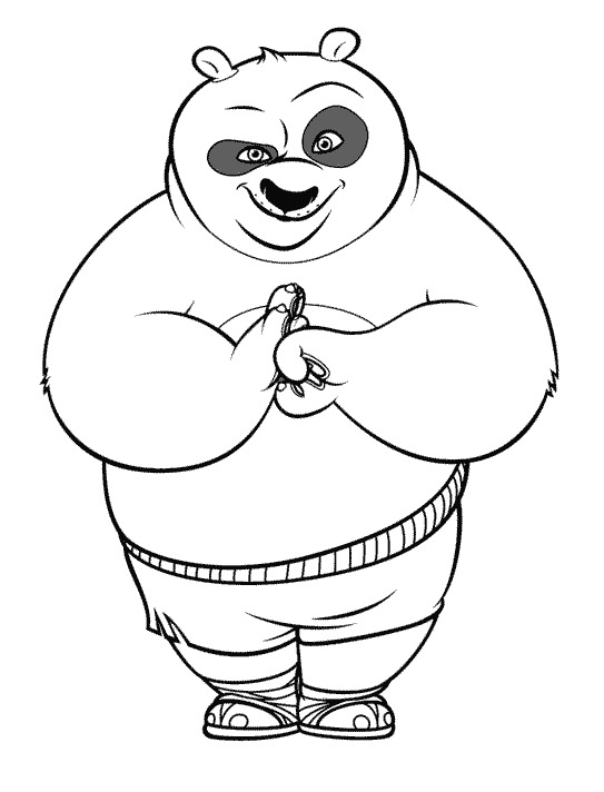 Coloring page: Kung Fu Panda (Animation Movies) #73368 - Free Printable Coloring Pages