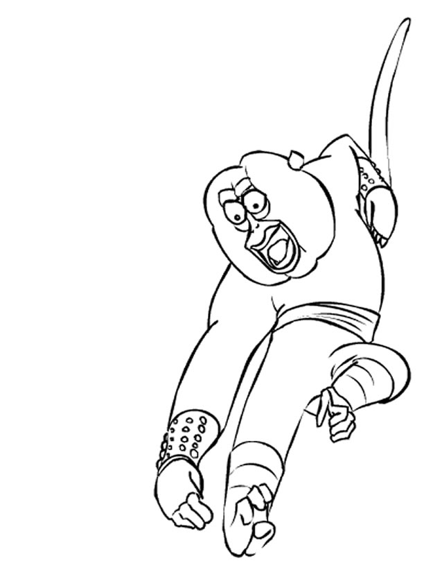 Coloring page: Kung Fu Panda (Animation Movies) #73369 - Free Printable Coloring Pages