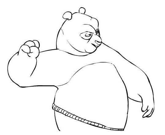 Coloring page: Kung Fu Panda (Animation Movies) #73370 - Free Printable Coloring Pages
