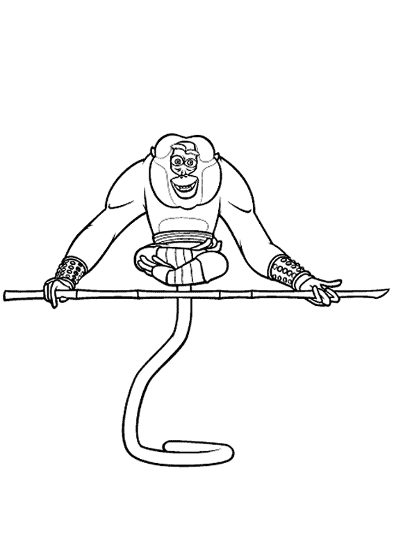 Coloring page: Kung Fu Panda (Animation Movies) #73378 - Free Printable Coloring Pages