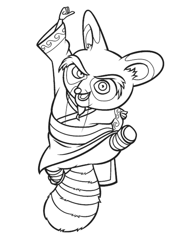 Coloring page: Kung Fu Panda (Animation Movies) #73390 - Free Printable Coloring Pages