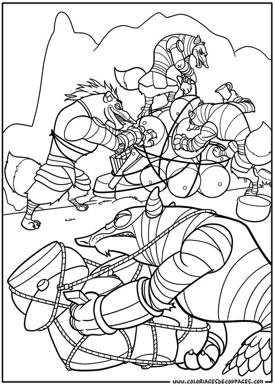 Coloring page: Kung Fu Panda (Animation Movies) #73391 - Free Printable Coloring Pages