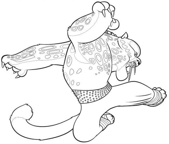 Coloring page: Kung Fu Panda (Animation Movies) #73397 - Free Printable Coloring Pages