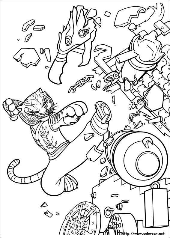 Coloring page: Kung Fu Panda (Animation Movies) #73401 - Free Printable Coloring Pages