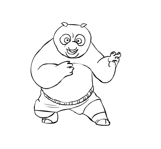 Coloring page: Kung Fu Panda (Animation Movies) #73402 - Free Printable Coloring Pages