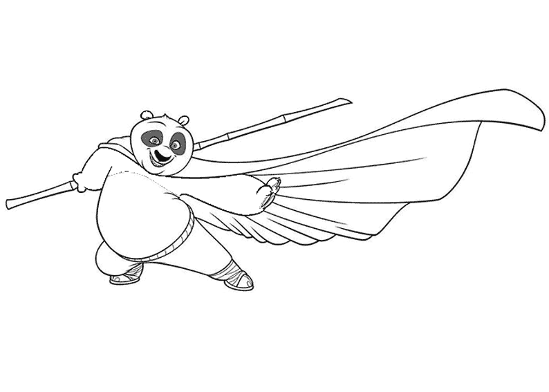 Coloring page: Kung Fu Panda (Animation Movies) #73410 - Free Printable Coloring Pages