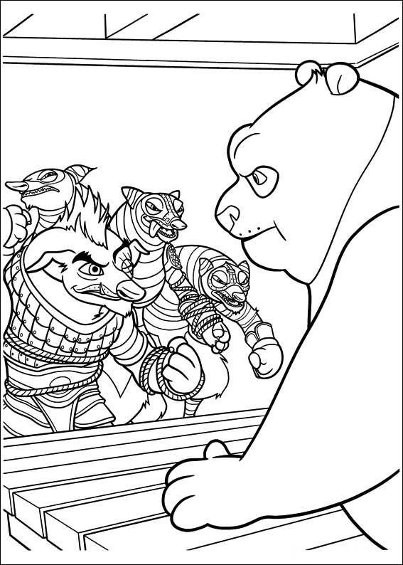 Coloring page: Kung Fu Panda (Animation Movies) #73415 - Free Printable Coloring Pages