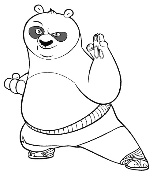 Free Printable Kung Fu Panda Coloring Pages