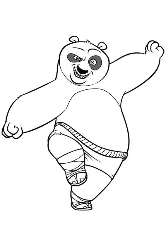 Coloring page: Kung Fu Panda (Animation Movies) #73425 - Free Printable Coloring Pages