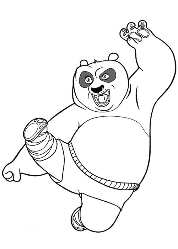 Coloring page: Kung Fu Panda (Animation Movies) #73427 - Free Printable Coloring Pages