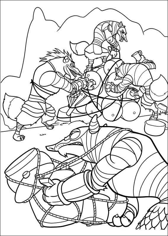 Coloring page: Kung Fu Panda (Animation Movies) #73433 - Free Printable Coloring Pages