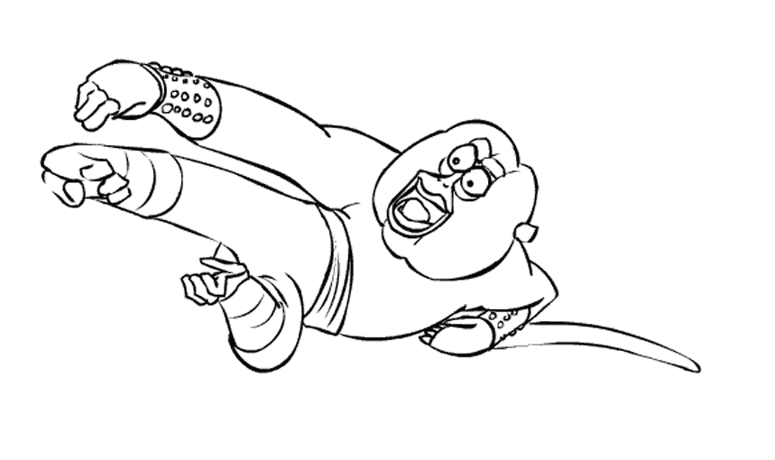 Coloring page: Kung Fu Panda (Animation Movies) #73439 - Free Printable Coloring Pages