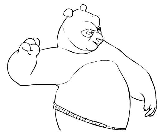 Coloring page: Kung Fu Panda (Animation Movies) #73450 - Free Printable Coloring Pages