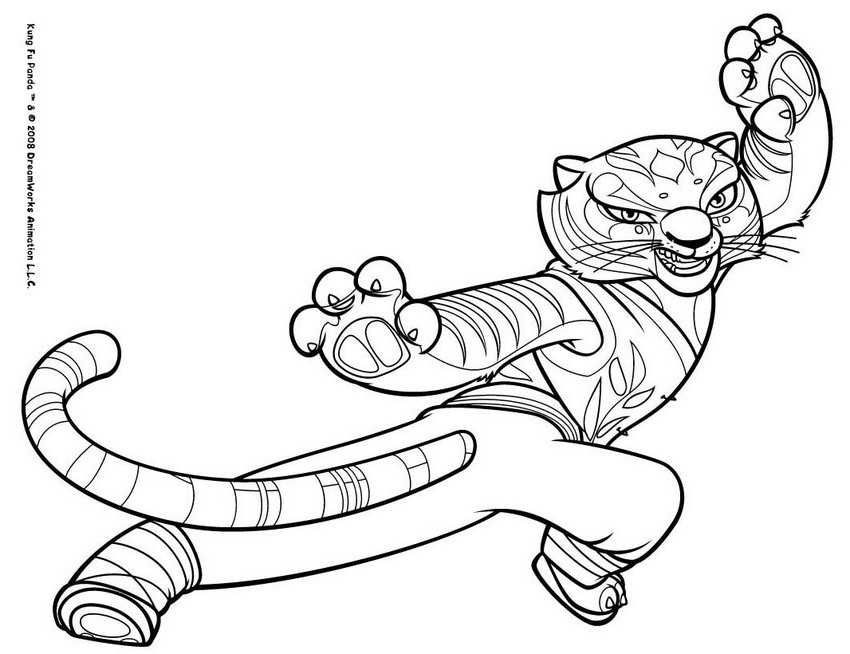 Coloring page: Kung Fu Panda (Animation Movies) #73451 - Free Printable Coloring Pages