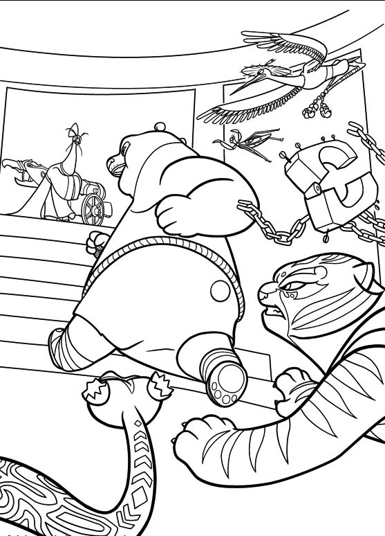 Coloring page: Kung Fu Panda (Animation Movies) #73456 - Free Printable Coloring Pages