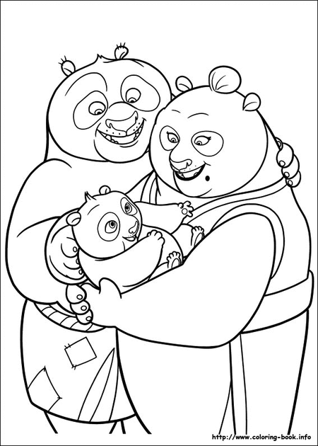 Coloring page: Kung Fu Panda (Animation Movies) #73462 - Free Printable Coloring Pages