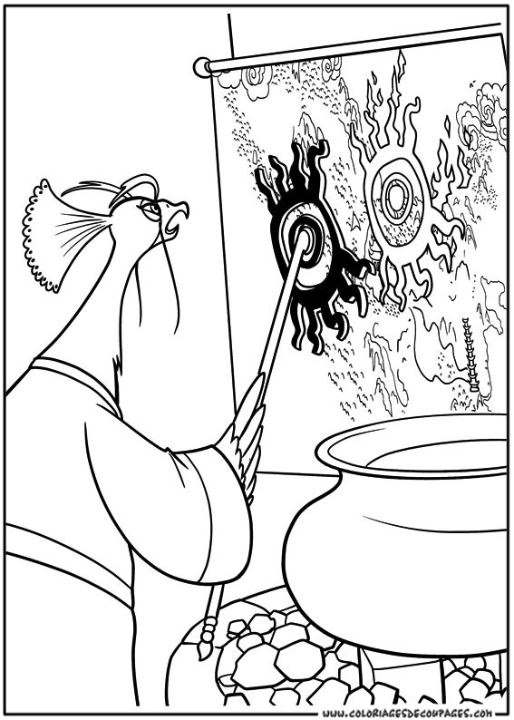 Coloring page: Kung Fu Panda (Animation Movies) #73466 - Free Printable Coloring Pages