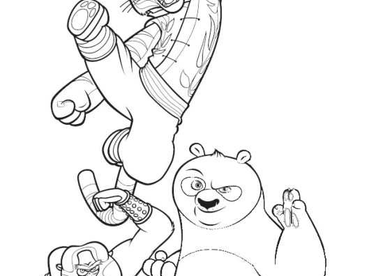 Coloring page: Kung Fu Panda (Animation Movies) #73469 - Free Printable Coloring Pages