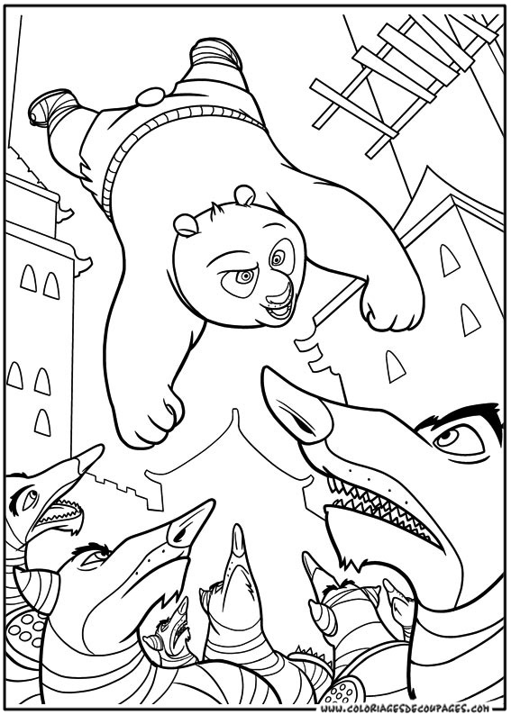 Coloring page: Kung Fu Panda (Animation Movies) #73470 - Free Printable Coloring Pages