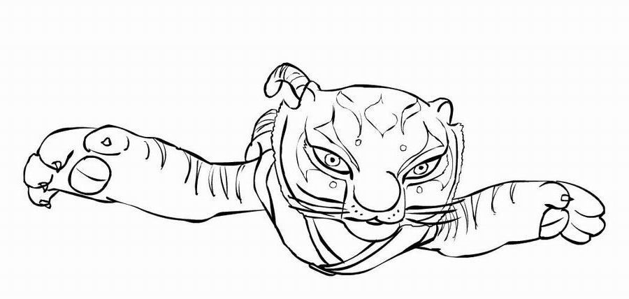 Coloring page: Kung Fu Panda (Animation Movies) #73475 - Free Printable Coloring Pages