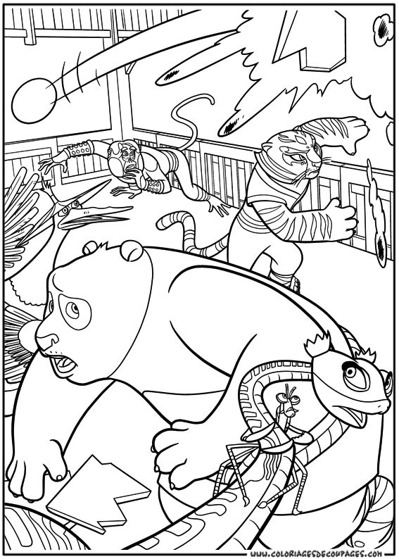 Coloring page: Kung Fu Panda (Animation Movies) #73487 - Free Printable Coloring Pages