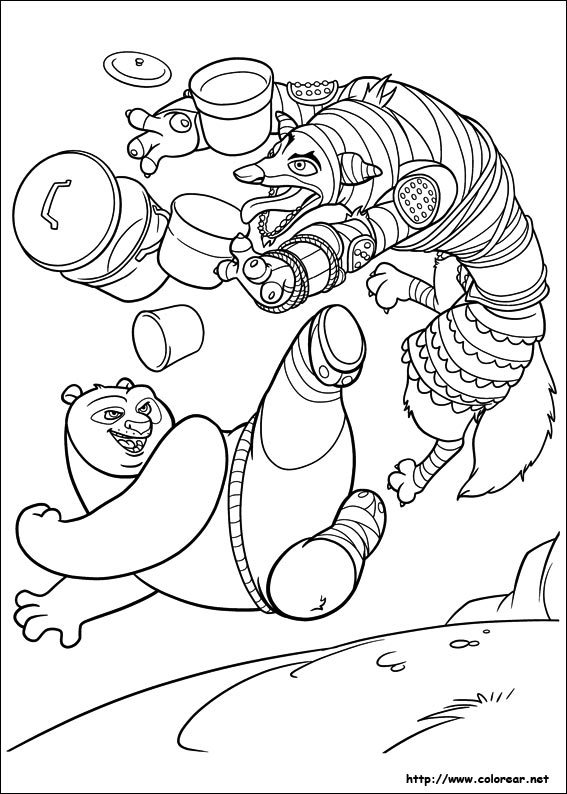 Coloring page: Kung Fu Panda (Animation Movies) #73495 - Free Printable Coloring Pages