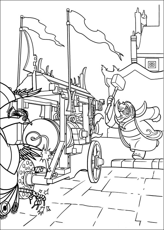 Coloring page: Kung Fu Panda (Animation Movies) #73496 - Free Printable Coloring Pages