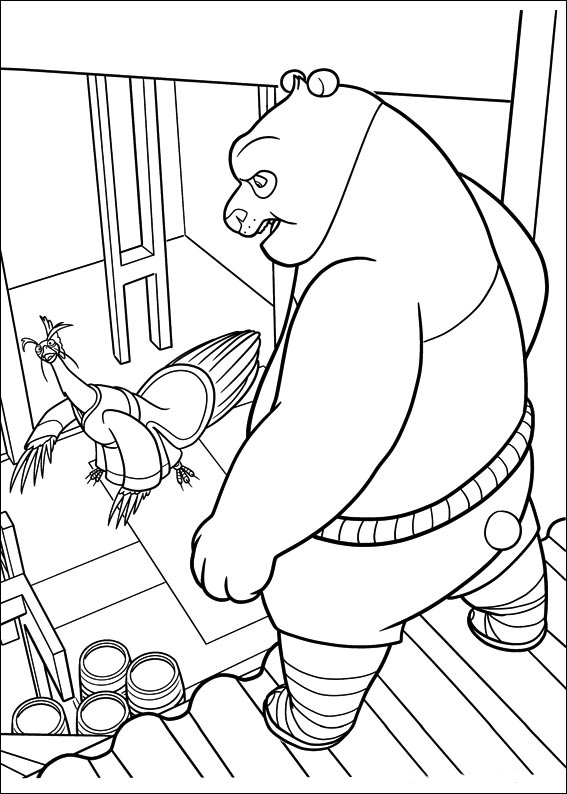 Coloring page: Kung Fu Panda (Animation Movies) #73501 - Free Printable Coloring Pages