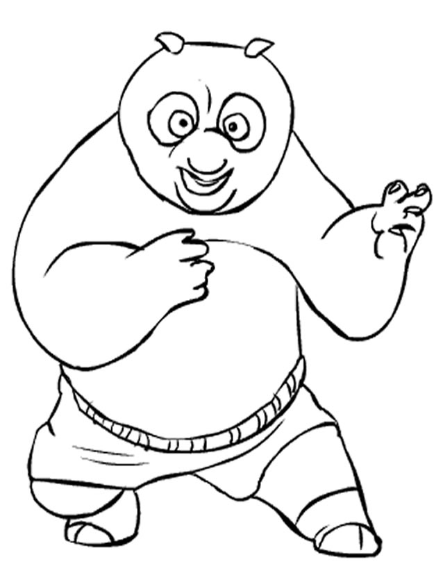 Coloring page: Kung Fu Panda (Animation Movies) #73506 - Free Printable Coloring Pages