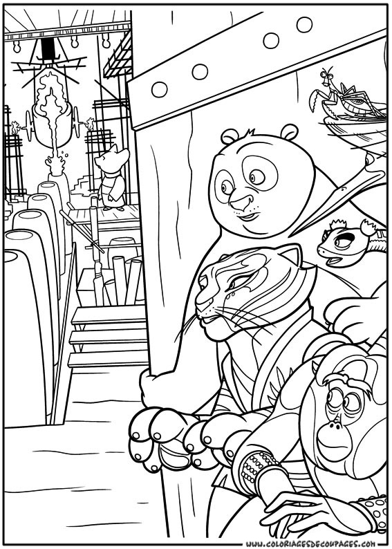 Coloring page: Kung Fu Panda (Animation Movies) #73512 - Free Printable Coloring Pages