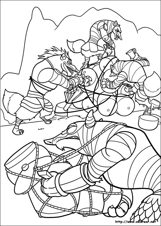 Coloring page: Kung Fu Panda (Animation Movies) #73520 - Free Printable Coloring Pages
