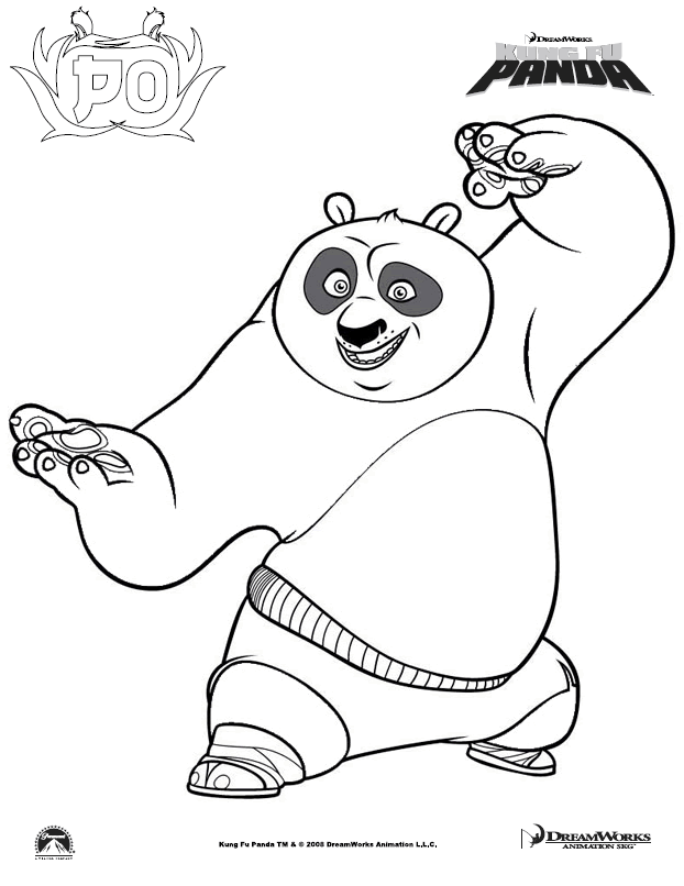 Coloring page: Kung Fu Panda (Animation Movies) #73541 - Free Printable Coloring Pages