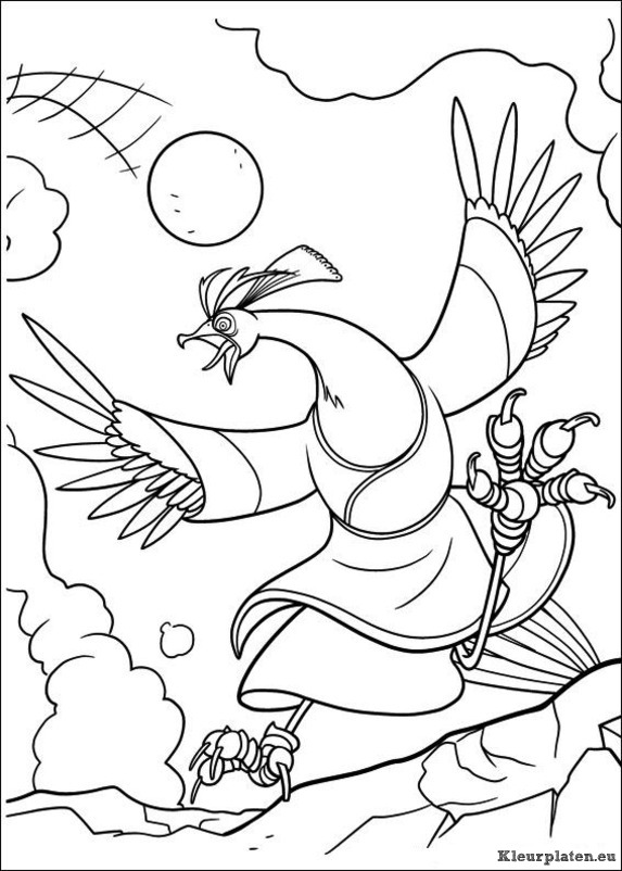 Coloring page: Kung Fu Panda (Animation Movies) #73558 - Free Printable Coloring Pages