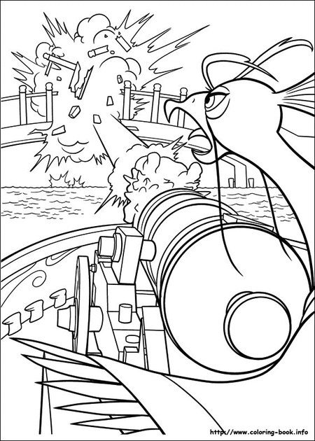 Coloring page: Kung Fu Panda (Animation Movies) #73562 - Free Printable Coloring Pages