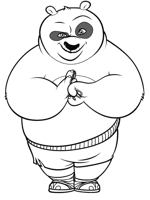 Coloring page: Kung Fu Panda (Animation Movies) #73565 - Free Printable Coloring Pages