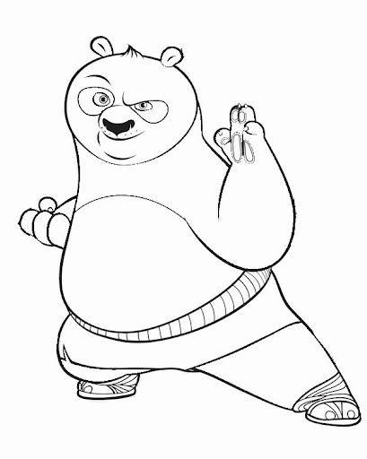 Coloring page: Kung Fu Panda (Animation Movies) #73577 - Free Printable Coloring Pages
