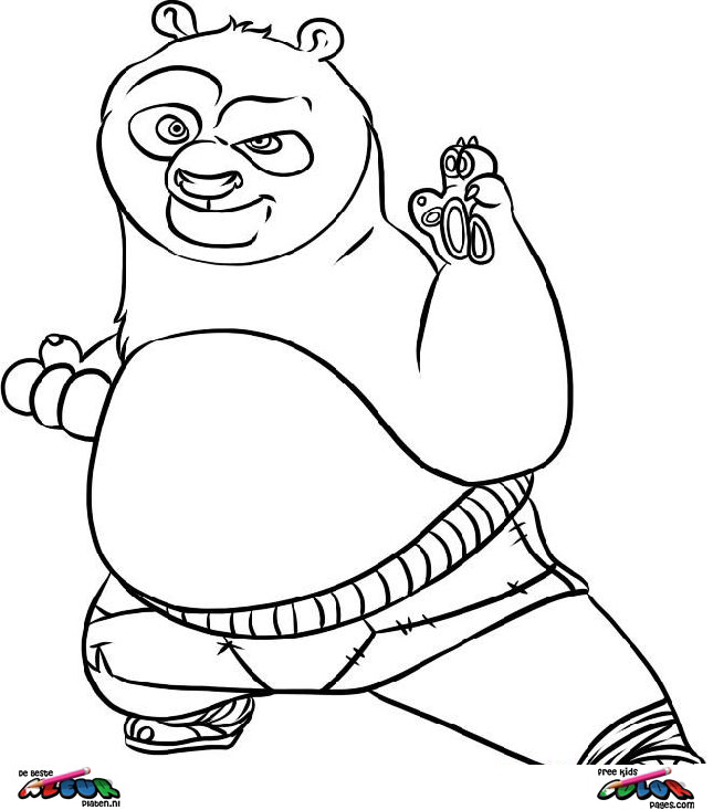 Coloring page: Kung Fu Panda (Animation Movies) #73601 - Free Printable Coloring Pages